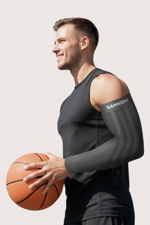 SANKOM ACTIVE COMPRESSION ARM SLEEVES - GREY