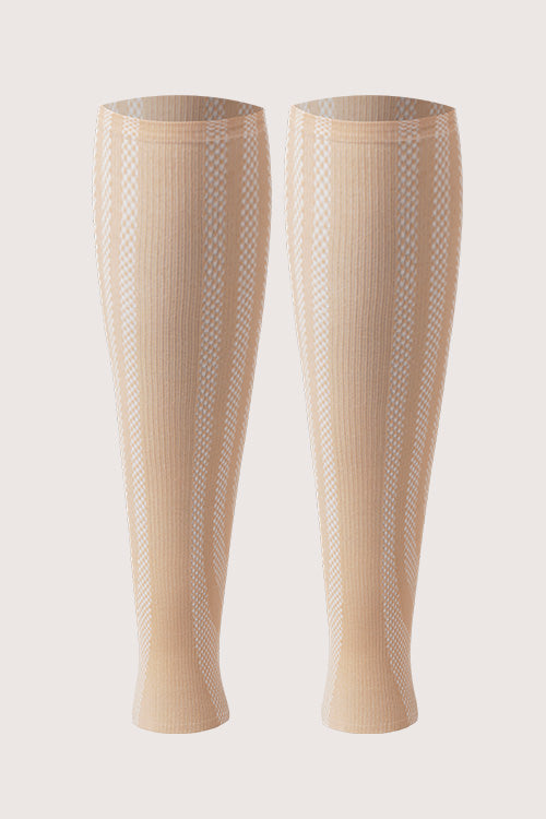 SANKOM PATENT ACTIVE COMPRESSION CALF SLEEVES - BEIGE