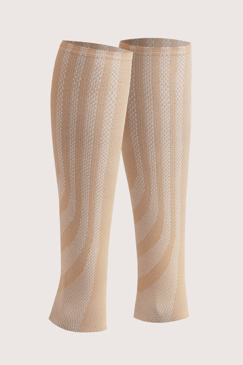SANKOM PATENT ACTIVE COMPRESSION CALF SLEEVES - BEIGE